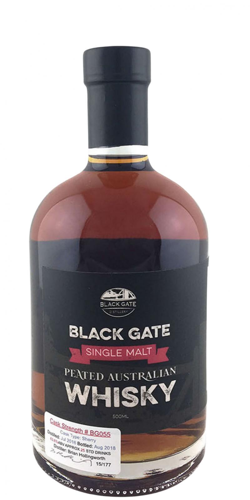 Black Gate 2016 Peated Australian Whisky