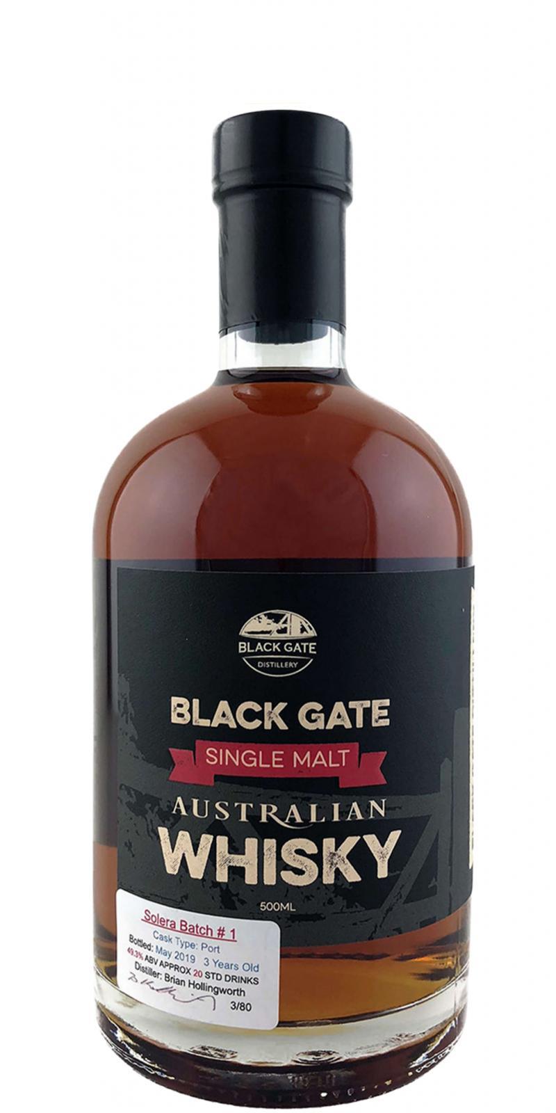 Black Gate 2016 Solera Batch No. 1
