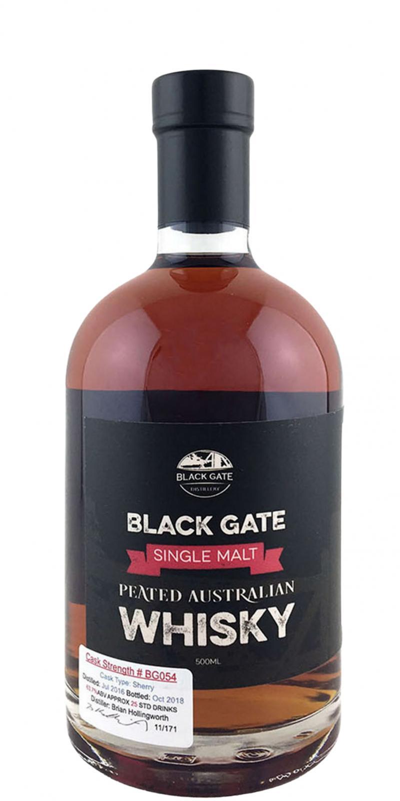 Black Gate 2016 Peated Australian Whisky