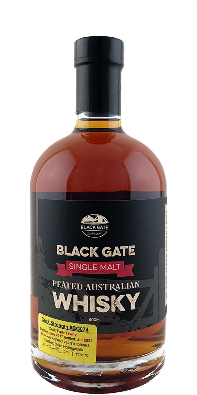 Black Gate 2017 Peated Australian Whisky
