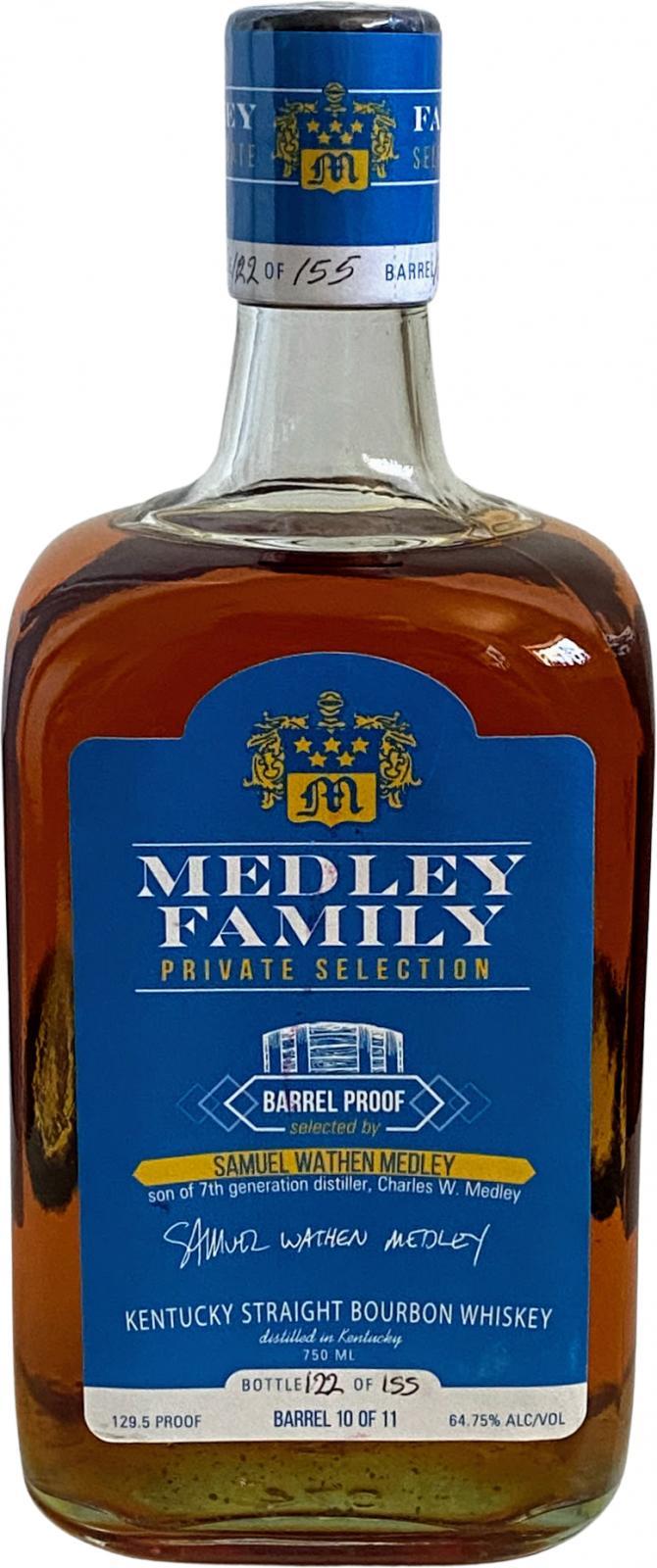 Medley Family Private Selection Barrel Proof