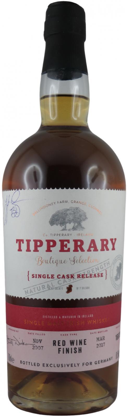 Tipperary 2007 Single Cask Release