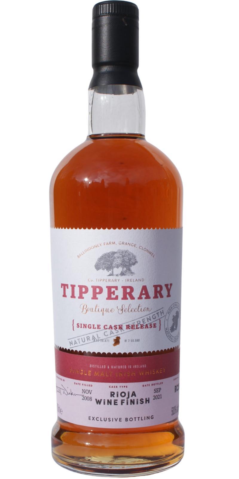 Tipperary 2008 Single Cask Release