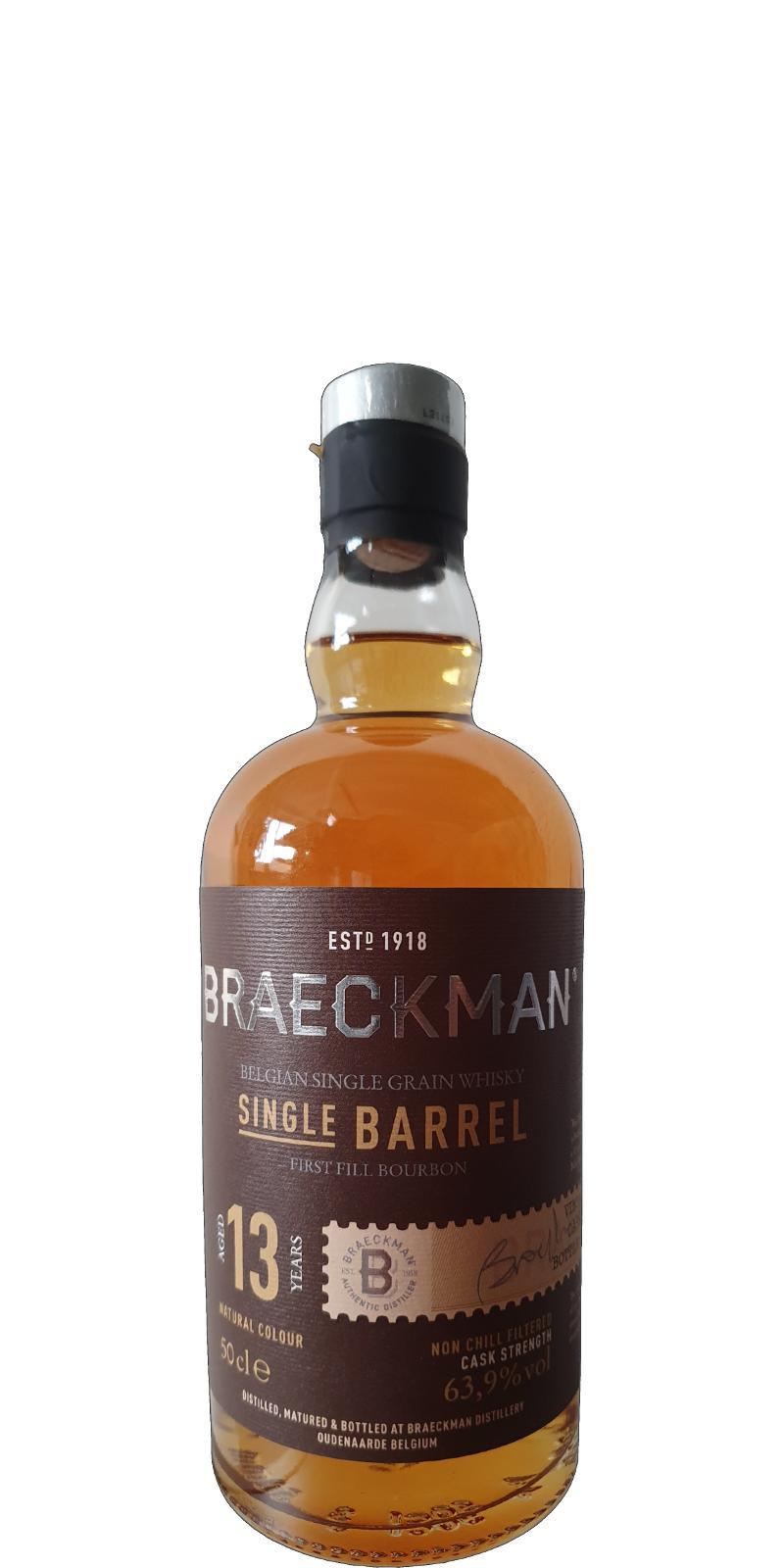 Braeckman Distillers 13-year-old Single Barrel - Cask Strength