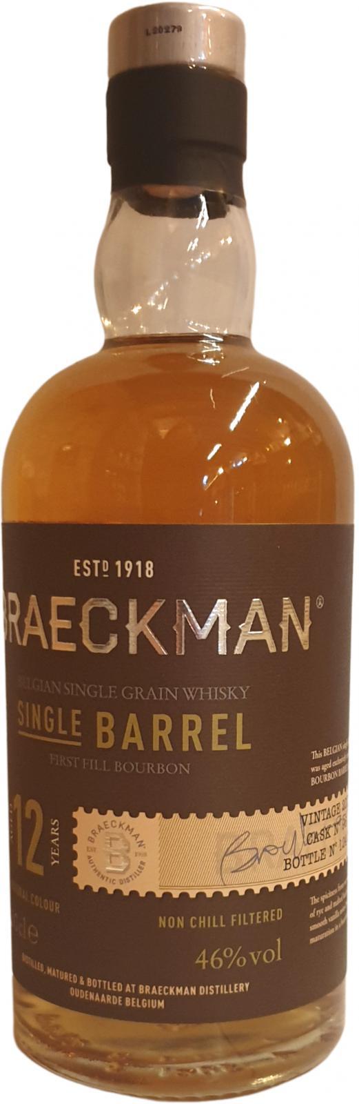 Braeckman Distillers 2008 Single Barrel