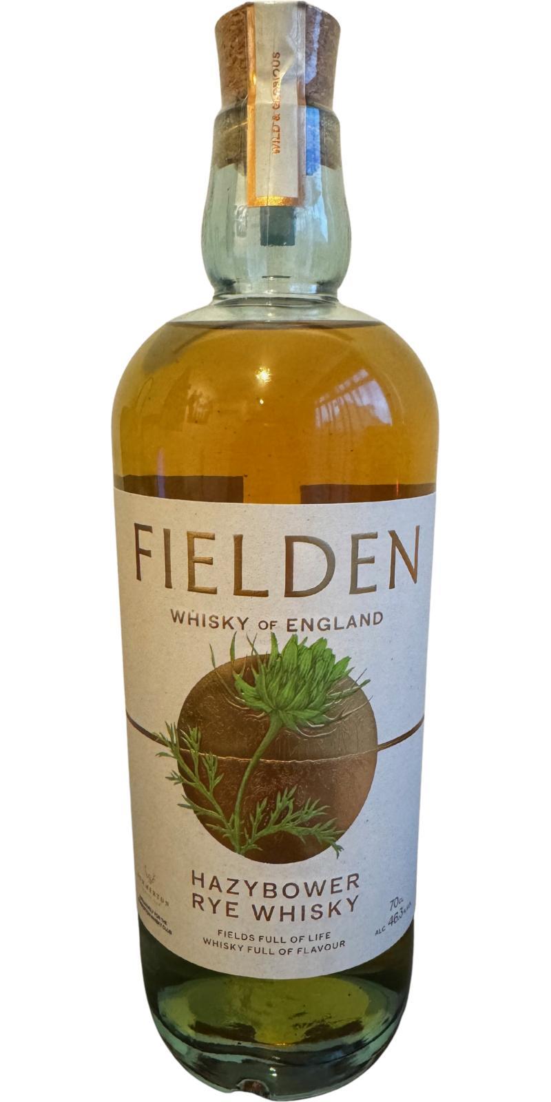 Fielden Hazybower Rye Whisky