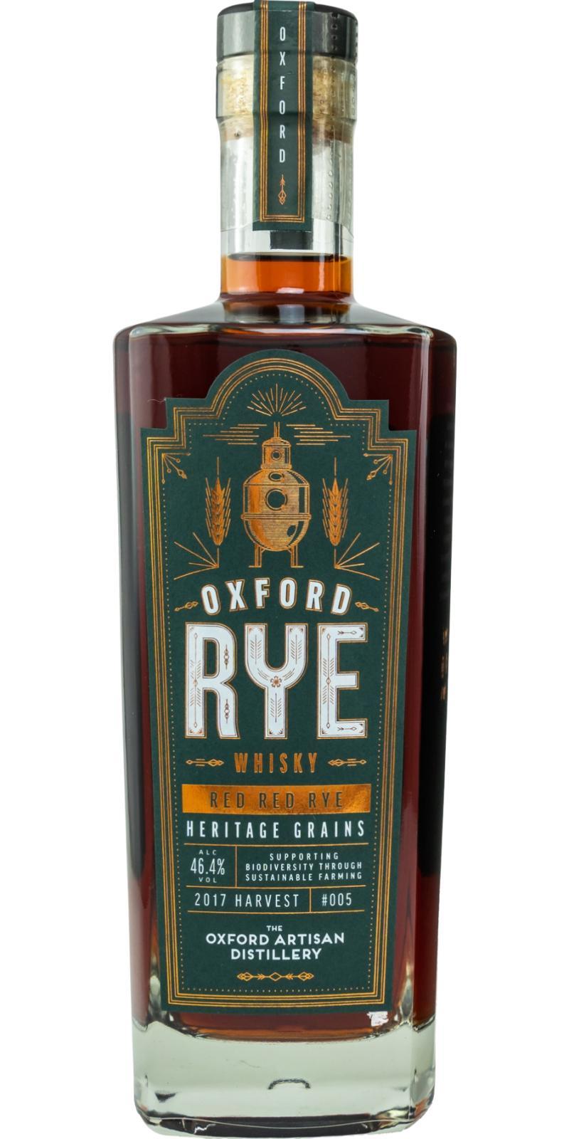 Oxford Rye Whisky 2017 - Red Red Rye Heritage Grains