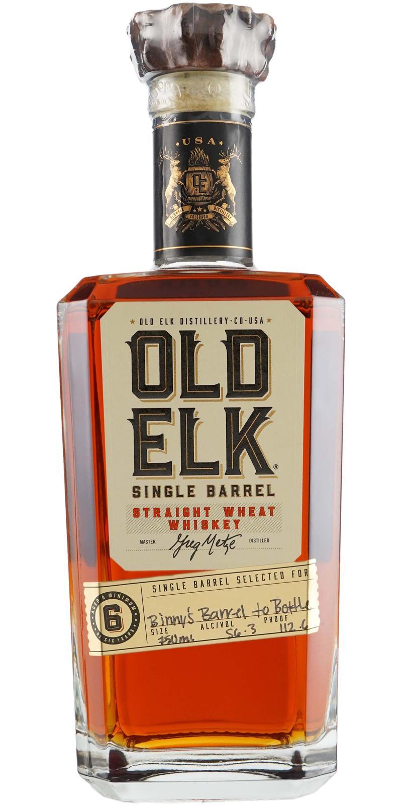 Old Elk Straight Wheat Whiskey Single Barrel