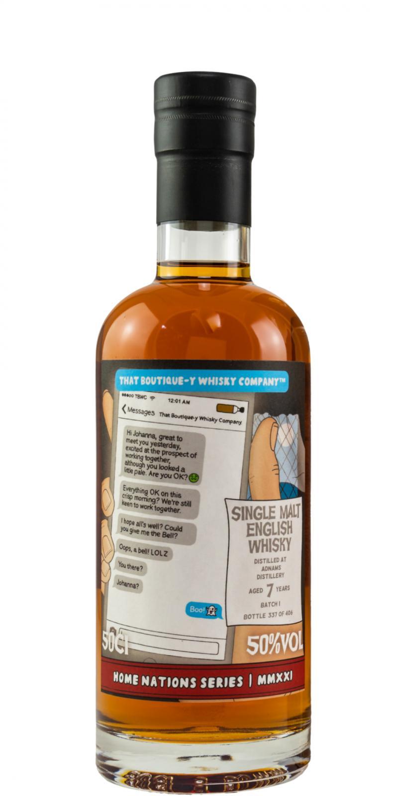 Adnams Batch 1 TBWC Home Nations Series MMXXI