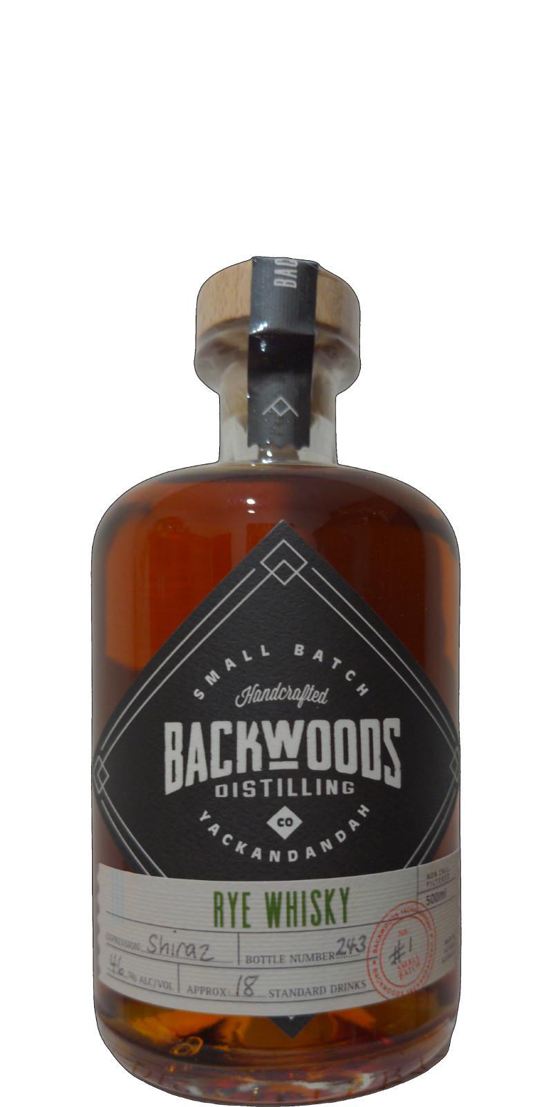 Backwoods Distilling Rye Whisky