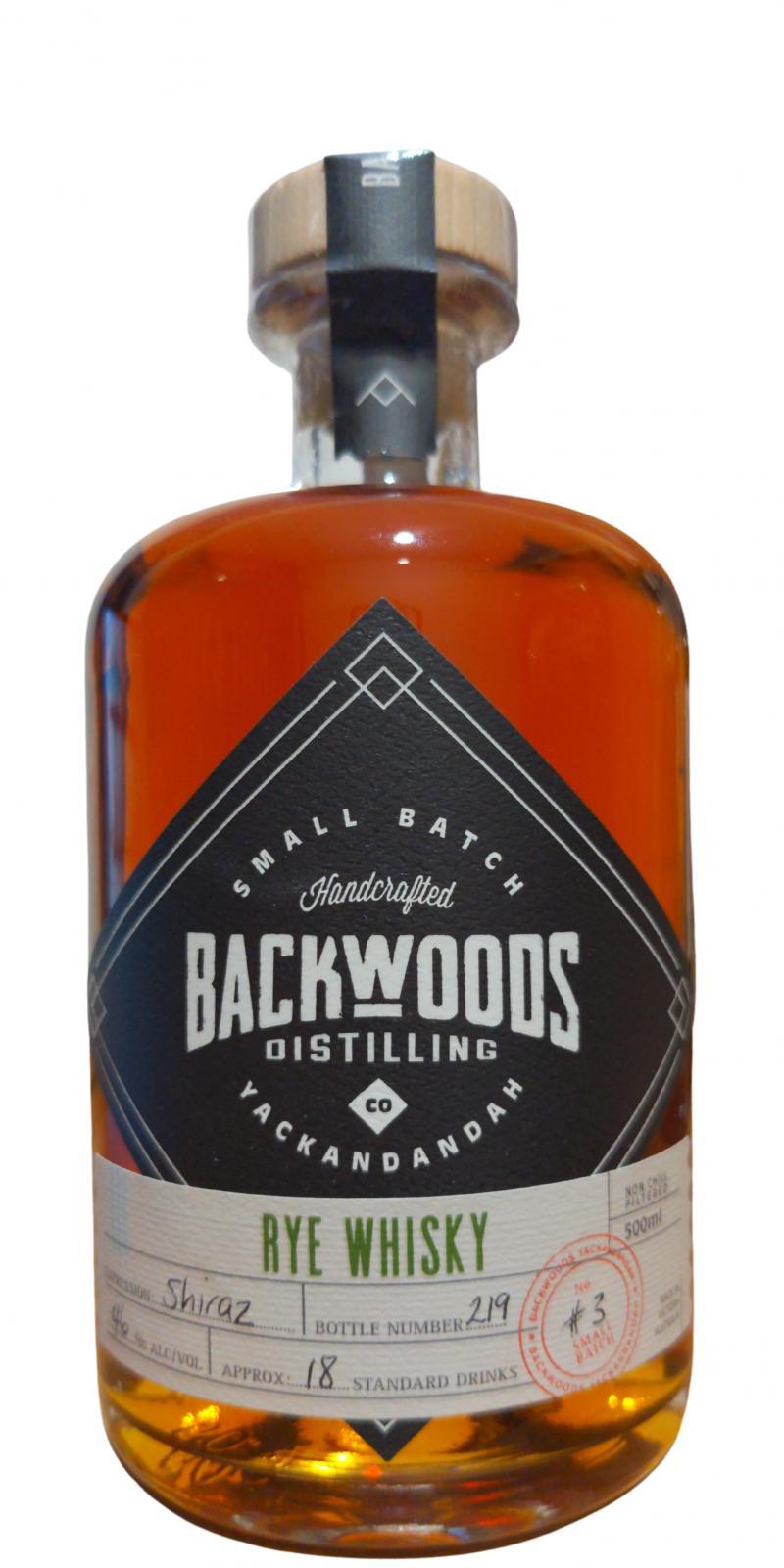 Backwoods Distilling Rye Whisky
