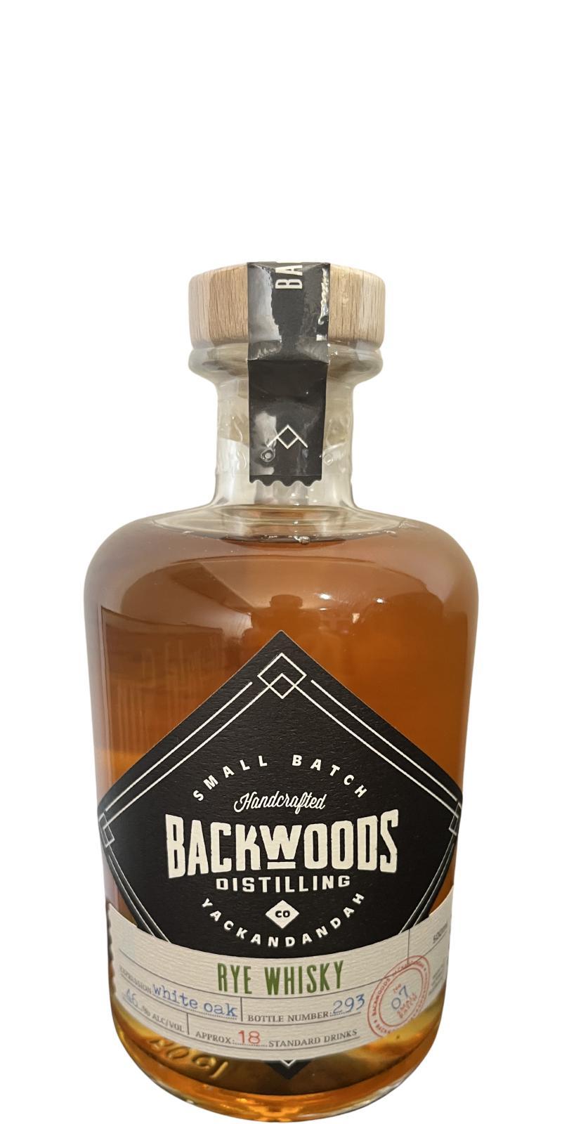 Backwoods Distilling Rye Whisky