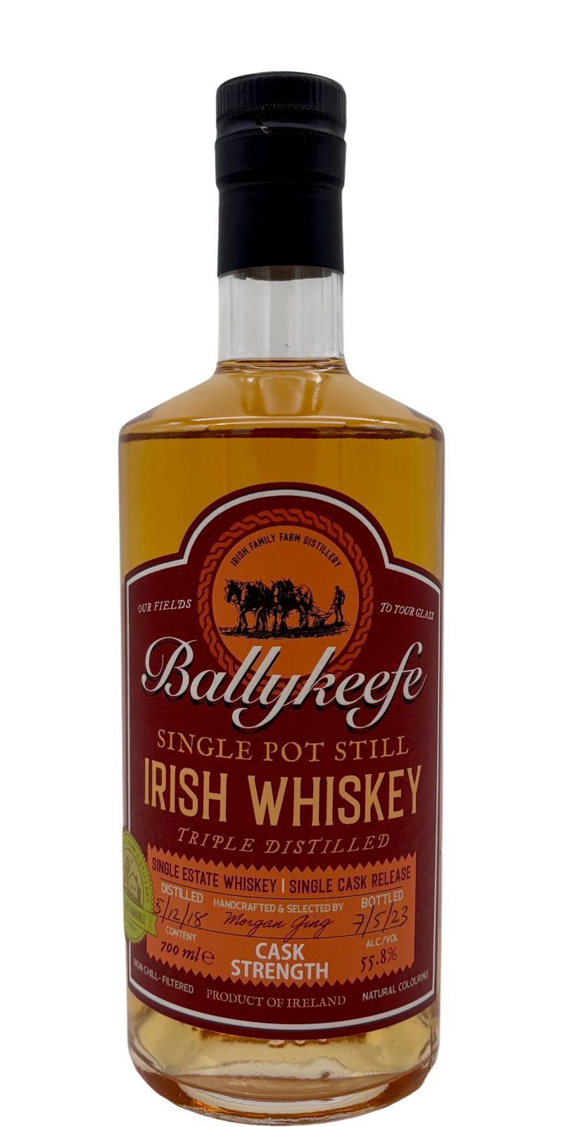 Ballykeefe Distillery 2018 Triple Distilled - Single Pot Still Irish Whiskey