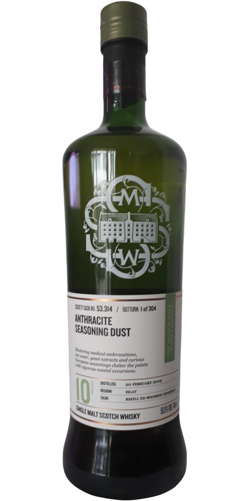 Caol Ila 2009 SMWS 53.314 Anthracite seasoning dust