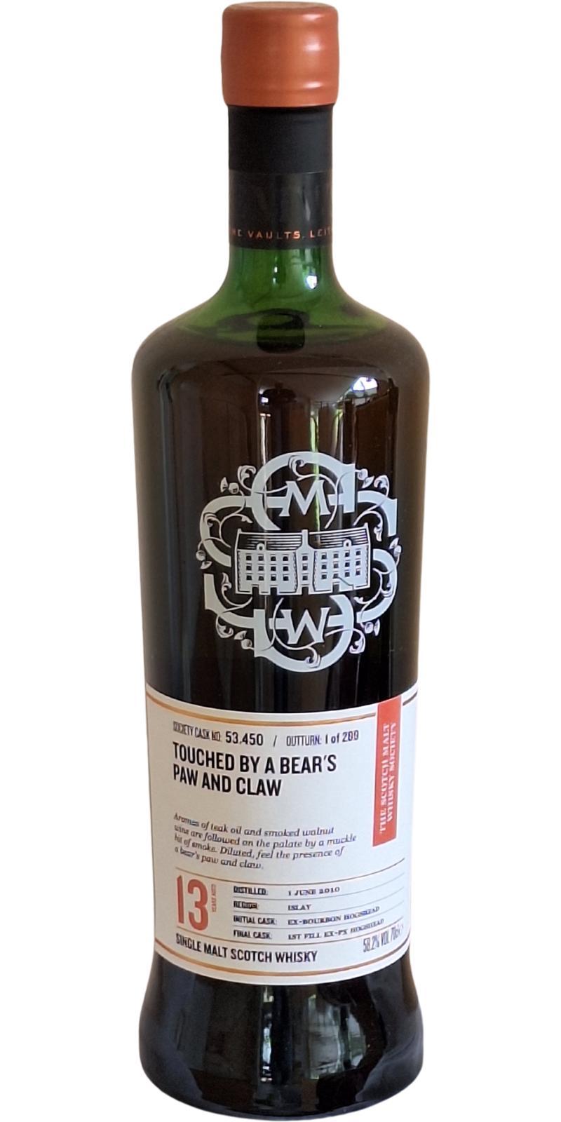Caol Ila 2010 SMWS 53.450 Touched By A Bear's Paw and Claw