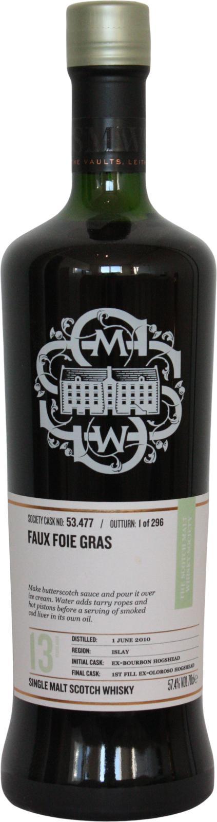 Caol Ila 2010 SMWS 53.477 Foie gras alternative / All revved up