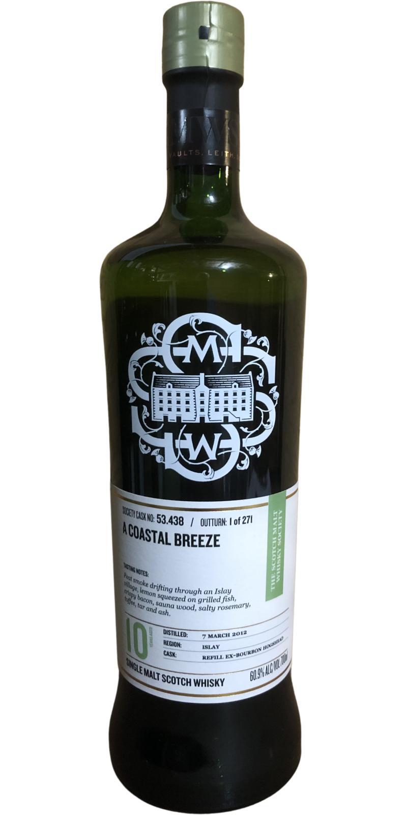 Caol Ila 2012 SMWS 53.438 A coastal breeze