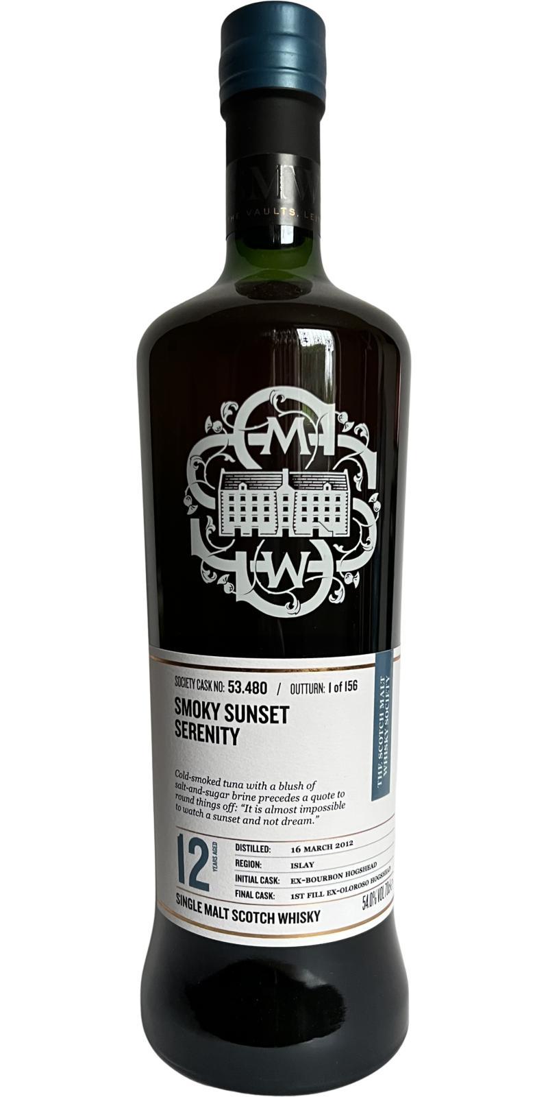 Caol Ila 2012 SMWS 53.480 Smoky sunset serenity