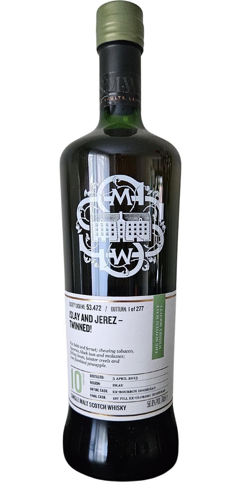 Caol Ila 2013 SMWS 53.472 Islay and Jerez - twinned!