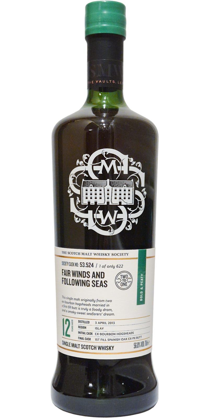 Caol Ila 2013 SMWS 53.524 Fair winds and following seas