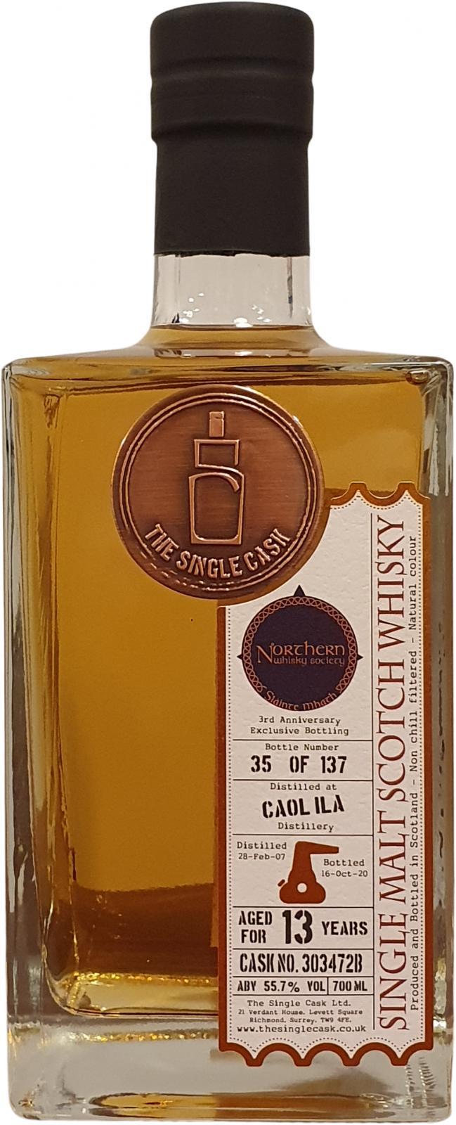 Caol Ila 2007 TSCL 3rd Anniversary Exclusive