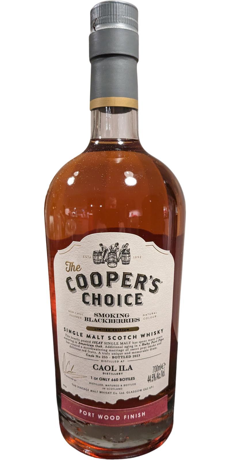 Caol Ila Smoking Blackberries VM The Cooper's Choice