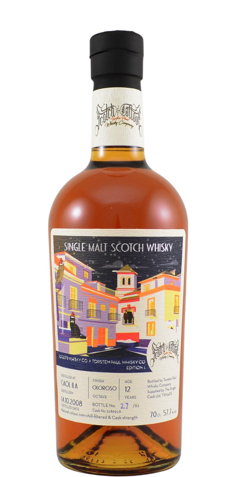 Caol Ila 2008 TPWC Scotch & Tattoos