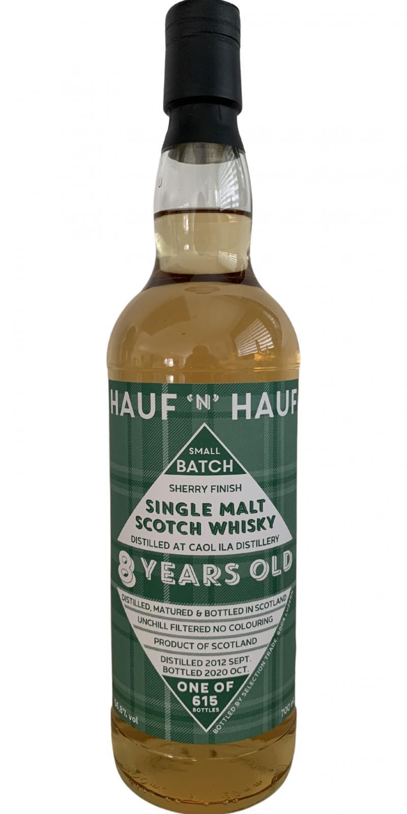 Caol Ila 2012 UD Hauf 'n' Hauf - Small Batch