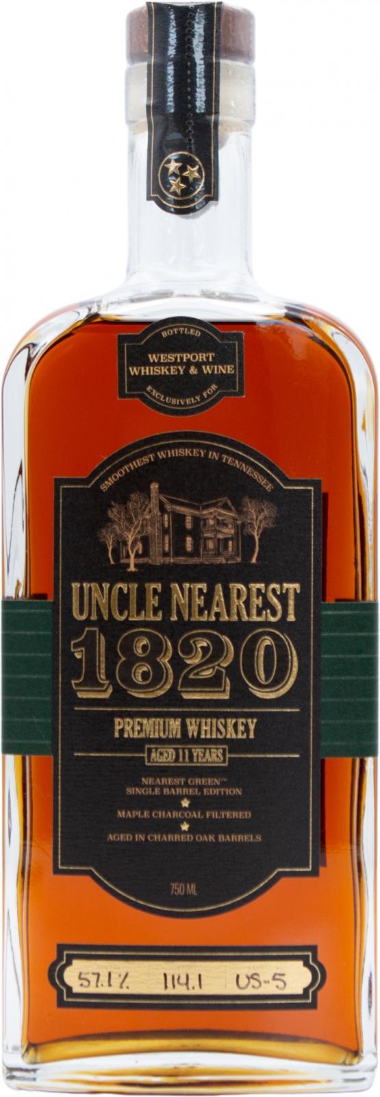 Uncle Nearest 1820 - 11-year-old Nearest Green Single Barrel Edition