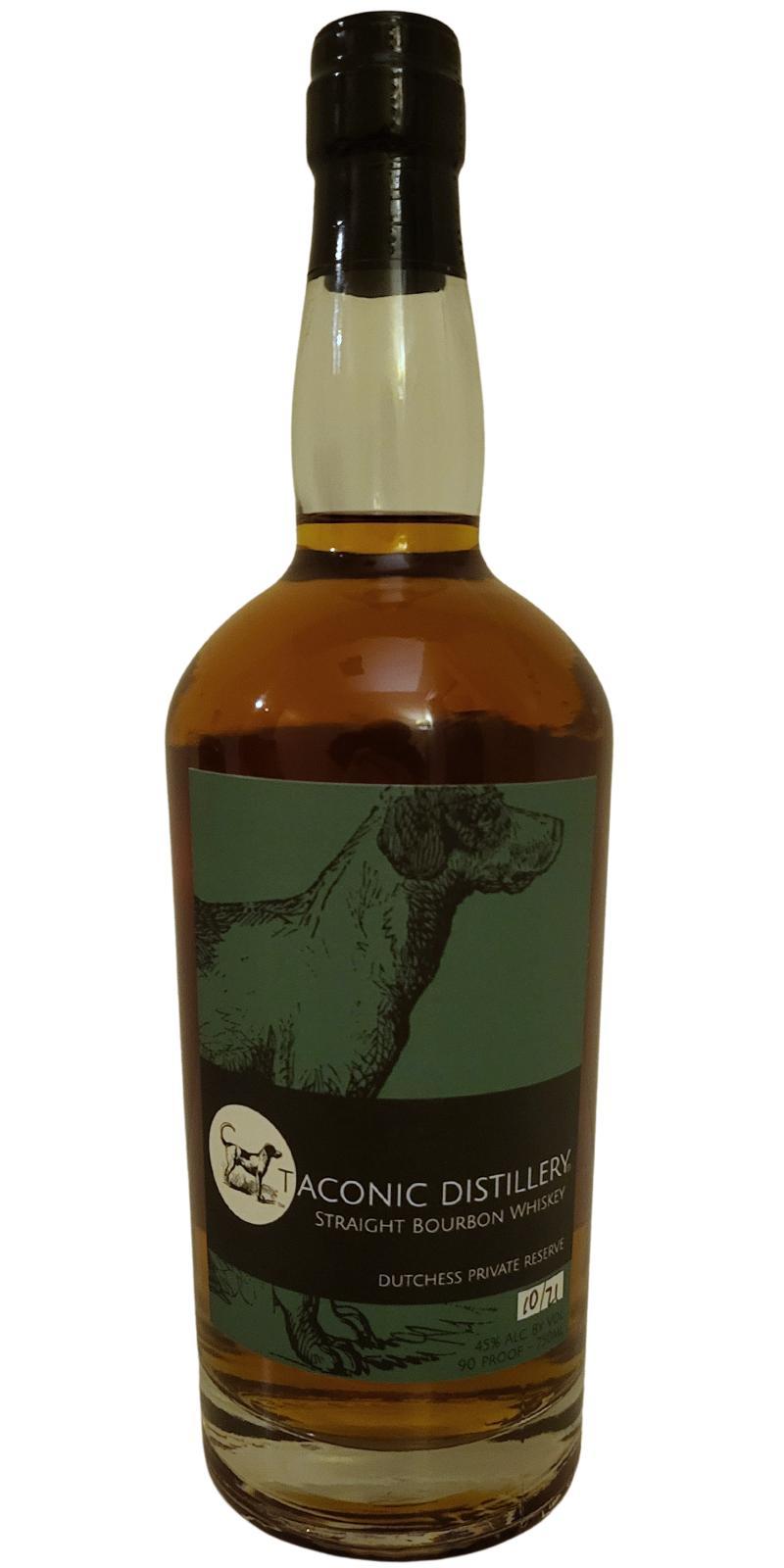 Taconic Distillery Straight Bourbon Whiskey Dutchess Private Reserve