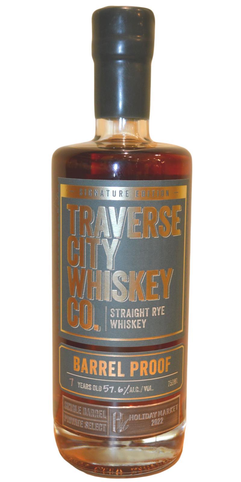 Traverse City Whiskey Co. 07-year-old Signature Edition - Straight Rye Whiskey - Barrel Proof