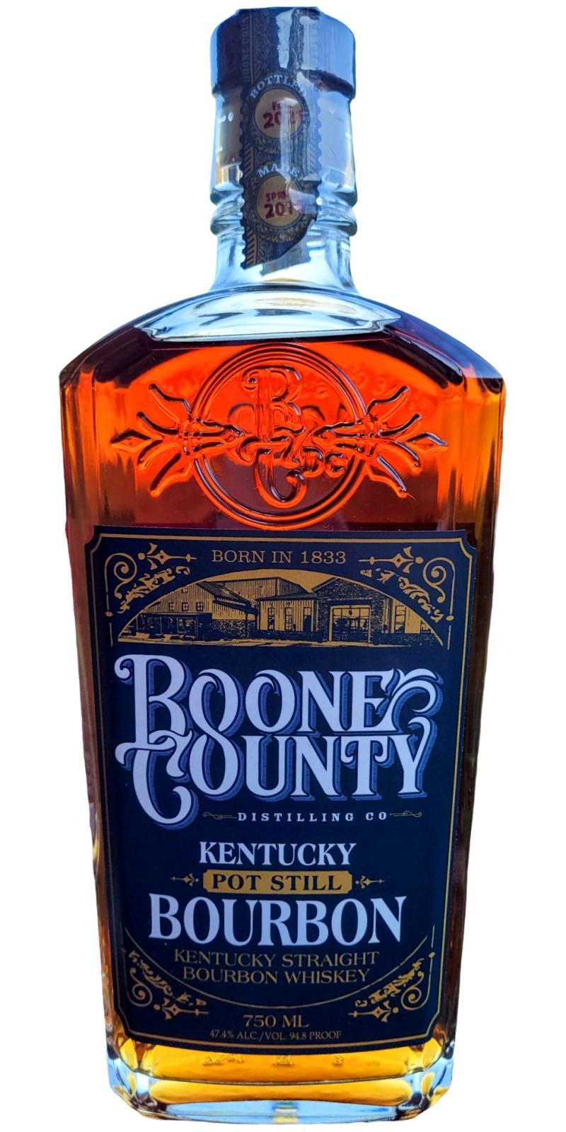 Boone County 2016 Kentucky Pot Still Bourbon