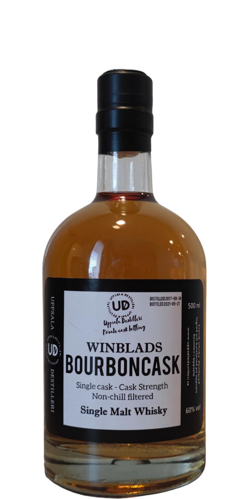 Uppsala Destilleri Winblads Bourboncask Private Cask Bottling