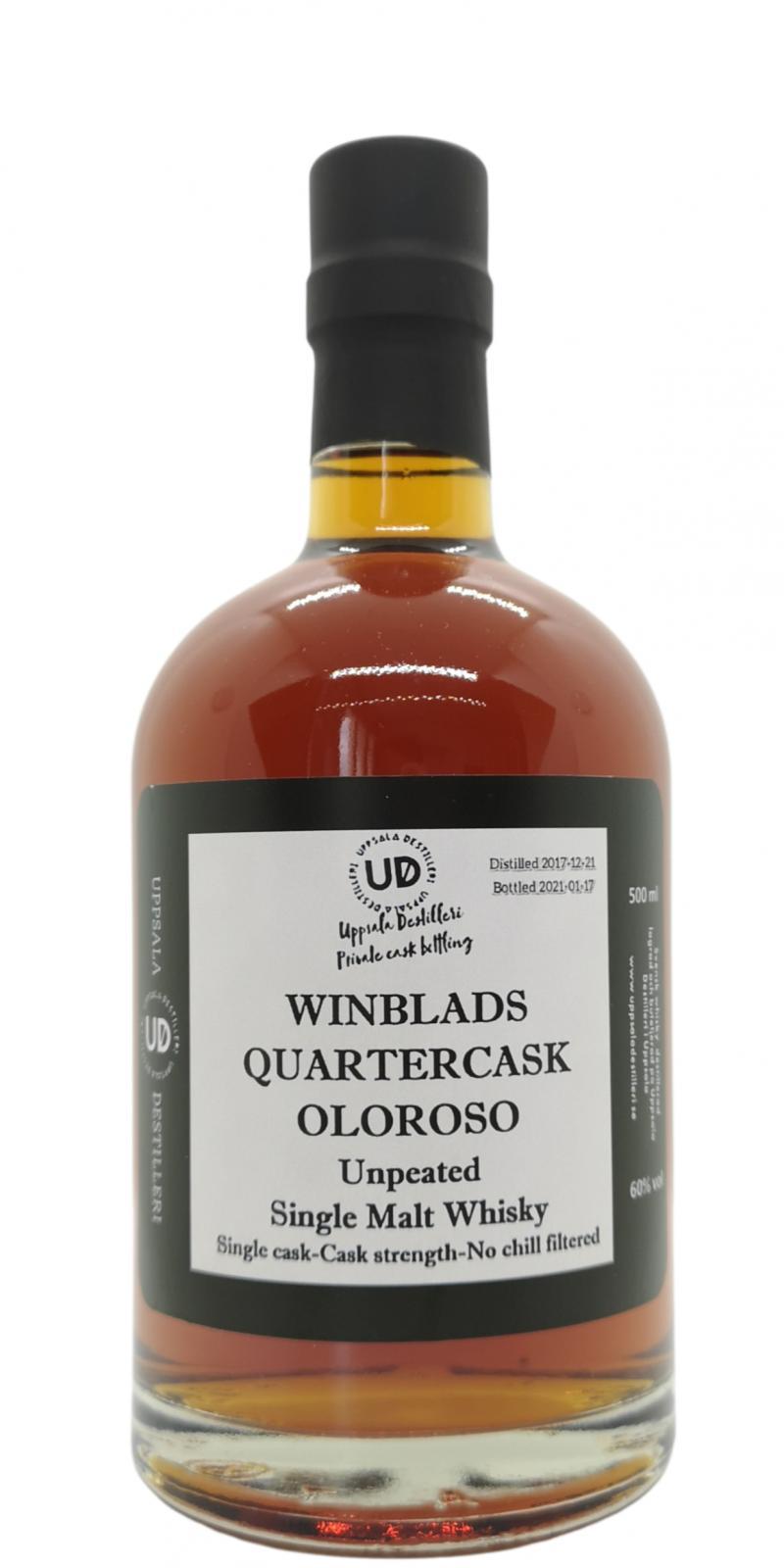 Uppsala Destilleri Winblads Quartercask Oloroso Private Cask Bottling