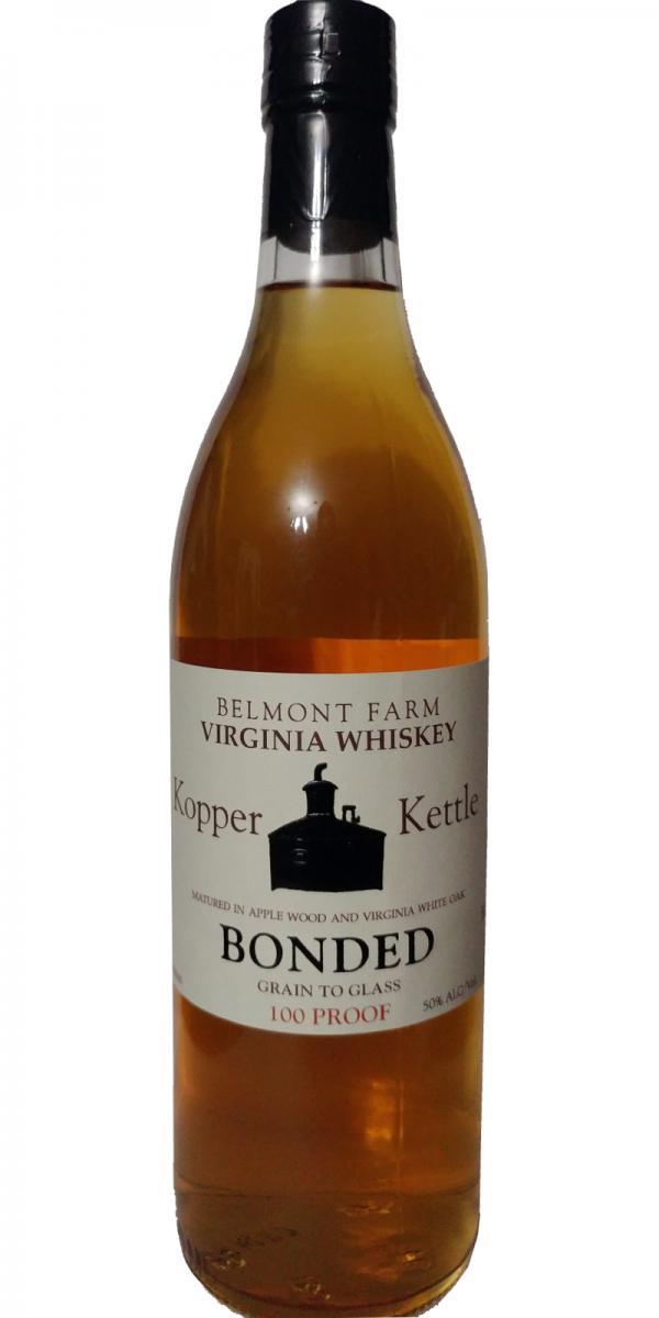 Kopper Kettle Virginia Whiskey - Grain to Glass Bonded - 100 Proof