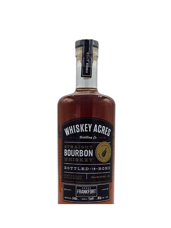 Whiskey Acres Distilling Co. Straight Bourbon Whiskey Handpicked Single Barrel