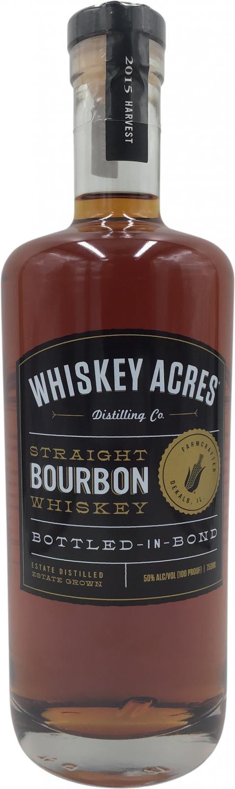 Whiskey Acres Distilling Co. Straight Bourbon Whiskey Bottled In Bond