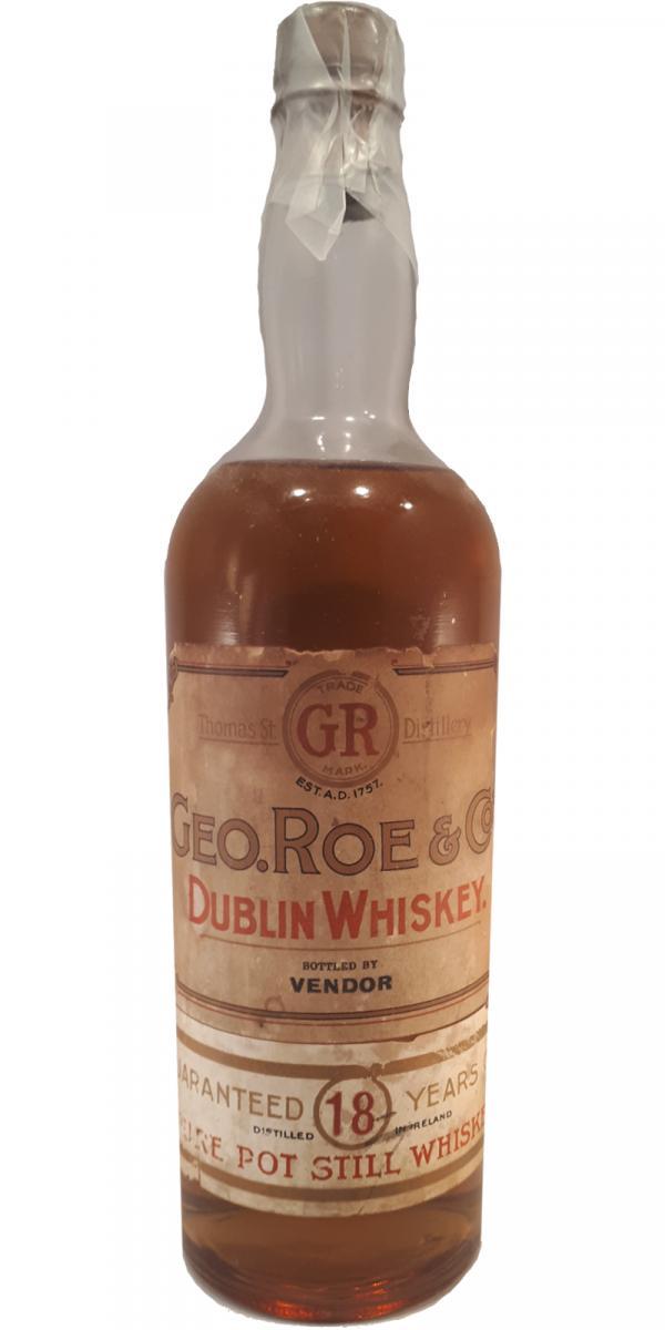 Geo. Roe & Co's 18-year-old Dublin Whiskey