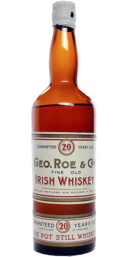 Geo. Roe & Co's 20-year-old Fine Old Irish Whiskey