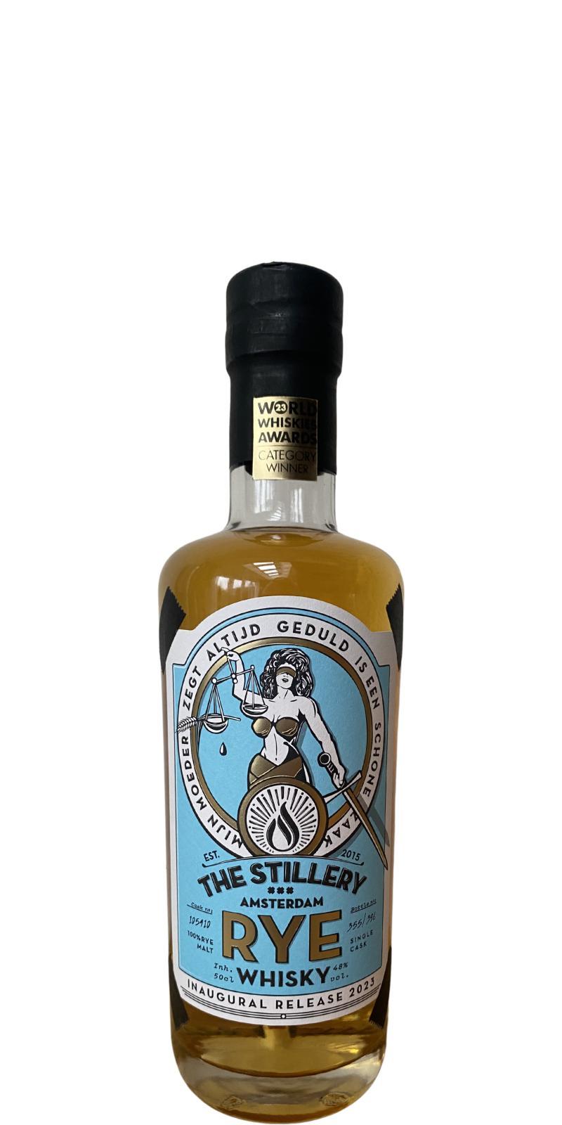 The Stillery Amsterdam Rye Whisky Inaugural Release 2023