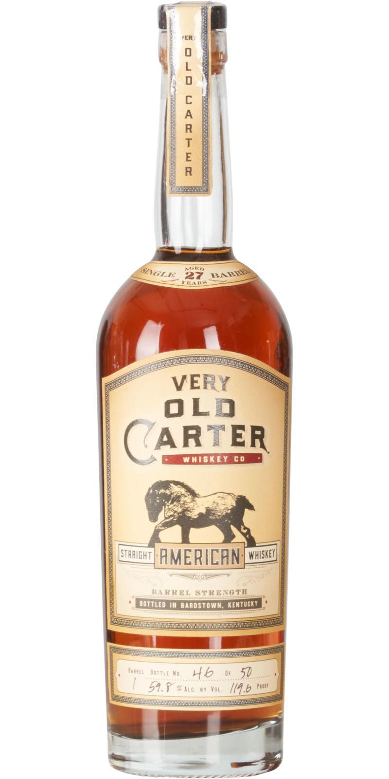 Old Carter 27-year-old Straight American Whiskey