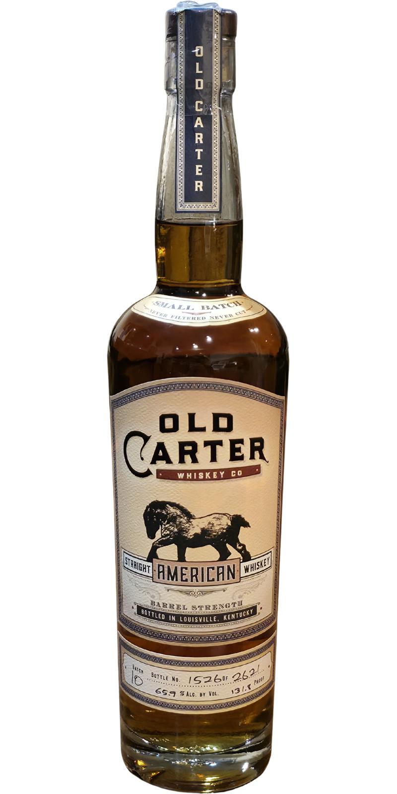 Old Carter Straight American Whiskey Barrel Strength