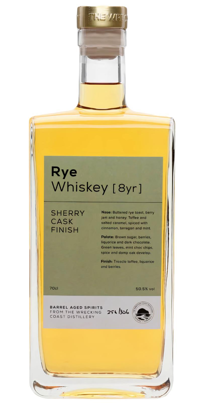 The Wrecking Coast 08-year-old Rye Whiskey