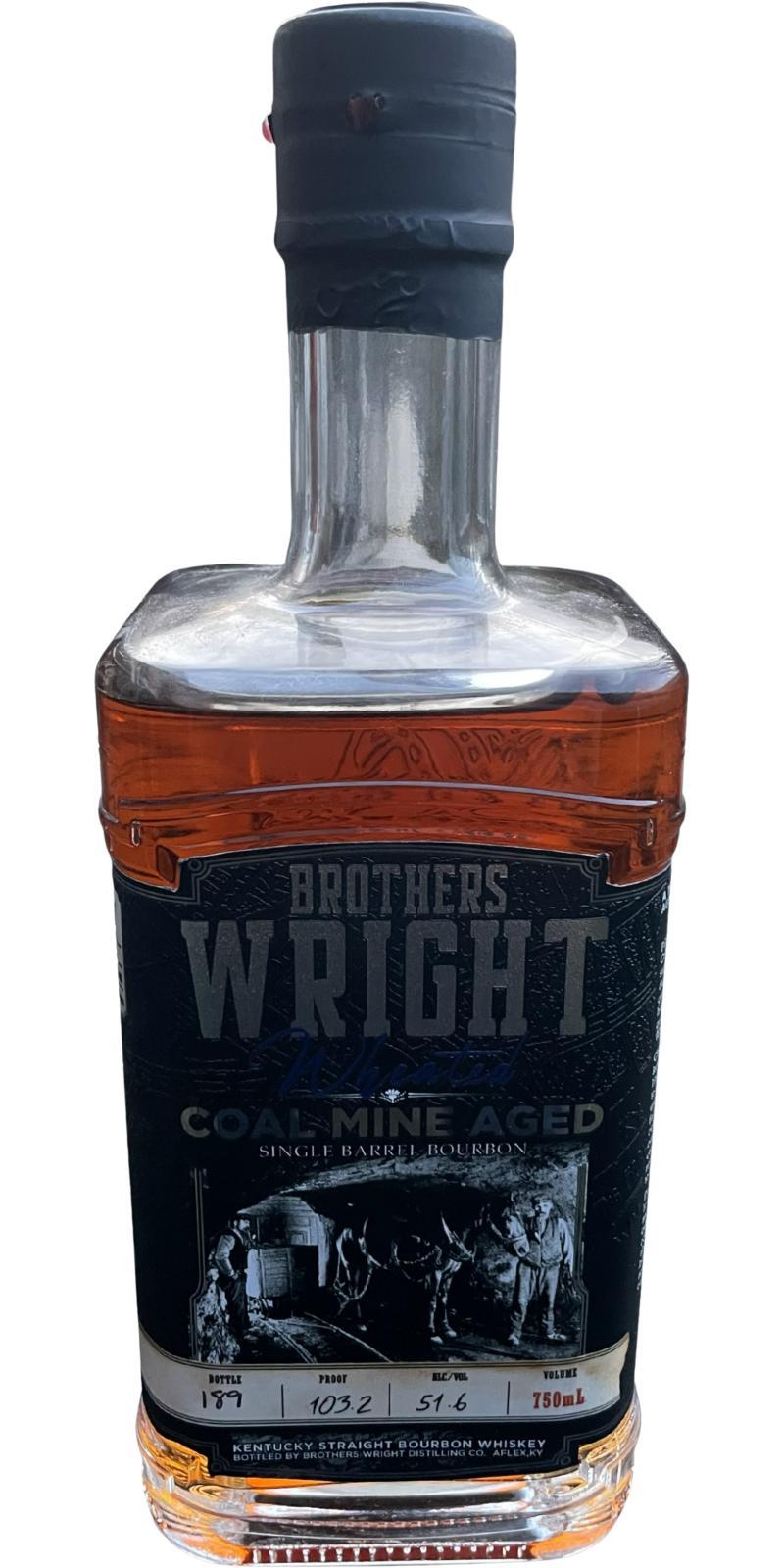 Brothers Wright Kentucky Straight Bourbon Whiskey Coal Mine Aged