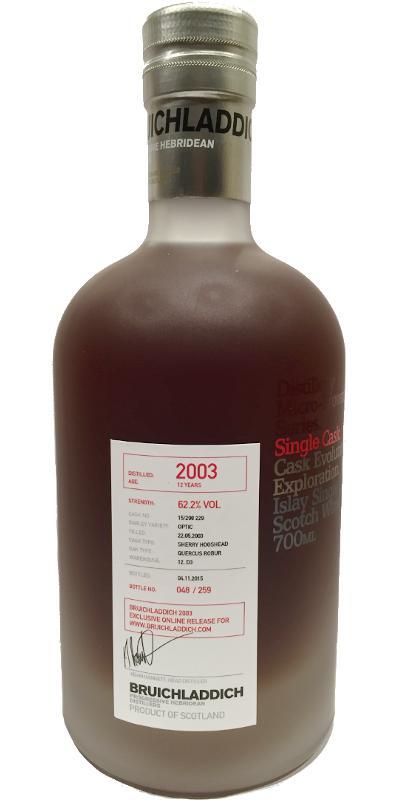 Bruichladdich #LADDIEMP3 - 2003 Micro Provenance Series