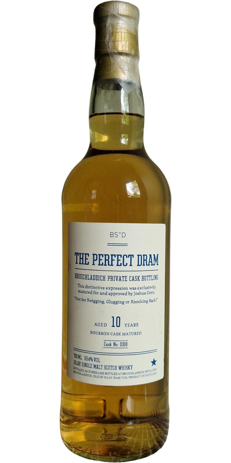 Bruichladdich 10-year-old - The Perfect Dram Private Cask Bottling
