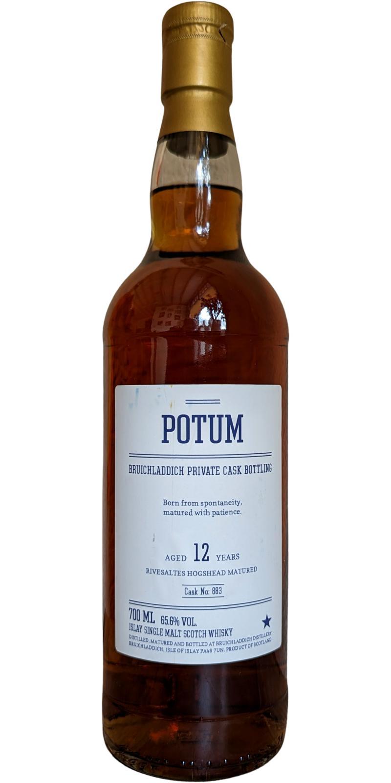 Bruichladdich 12-year-old Potum - Private Cask Bottling