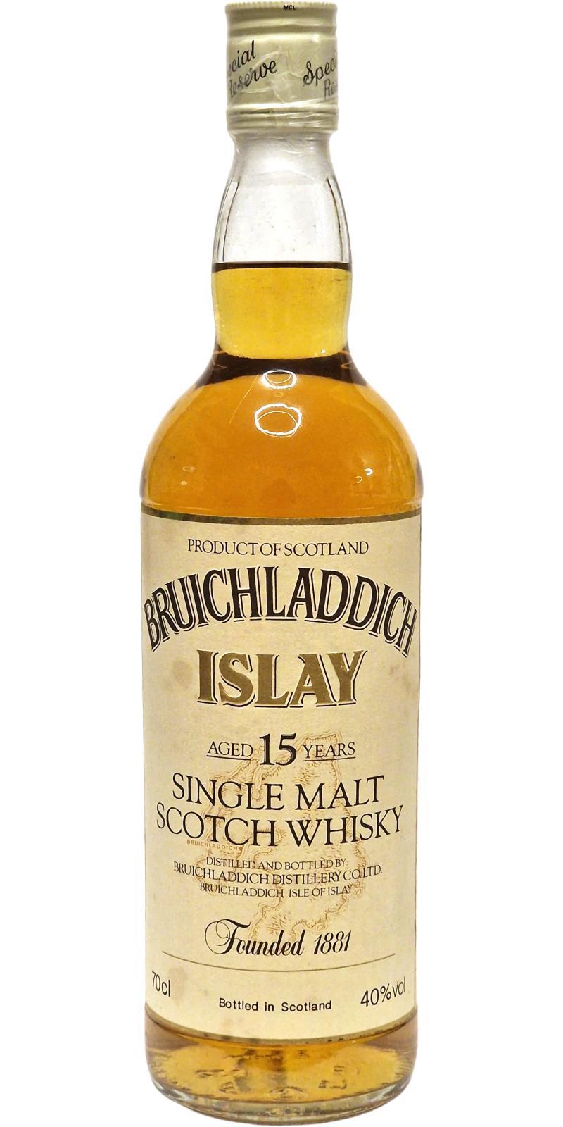 Bruichladdich 15-year-old Single Malt Scotch Whisky