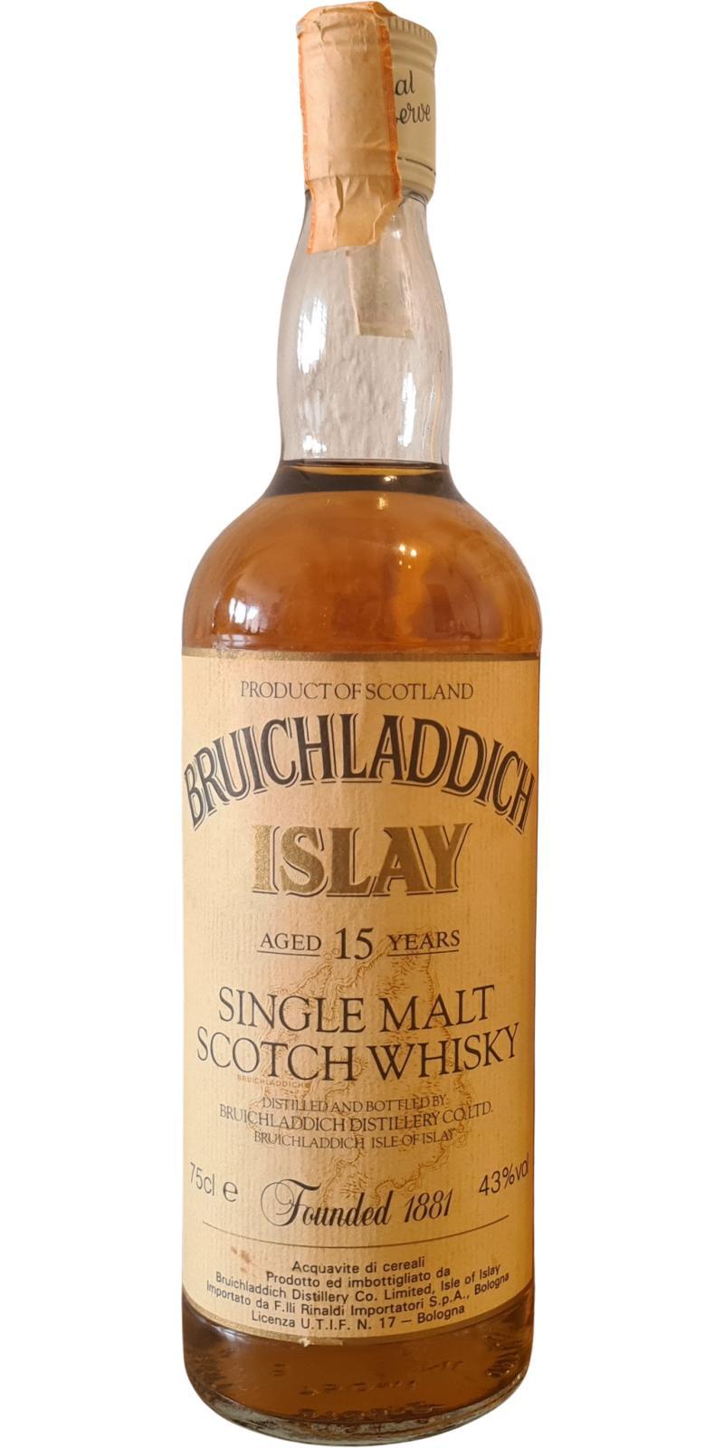 Bruichladdich 15-year-old Islay Single Malt Scotch Whisky