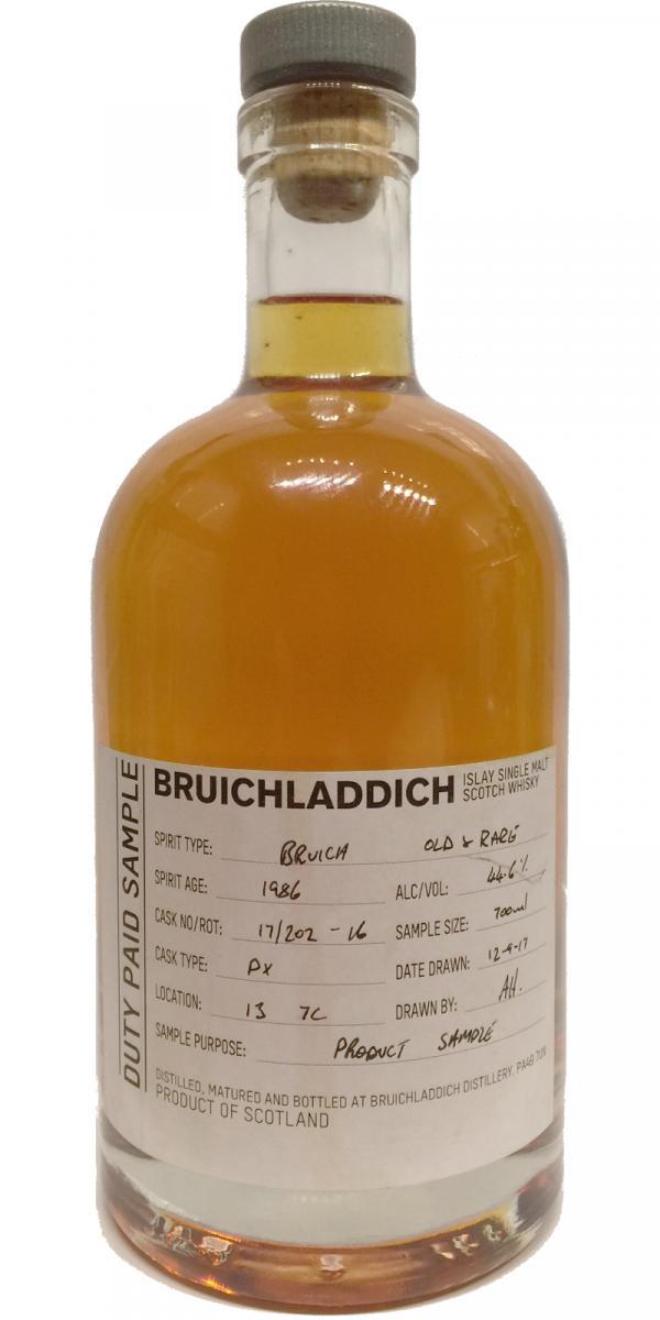Bruichladdich 1986 Duty Paid Sample